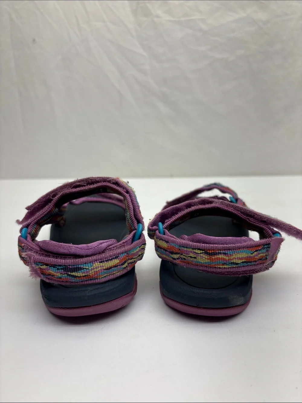 Teva Purple Multicolor Strap Sport Sandals, SZ 10 for toddler girl, box 10